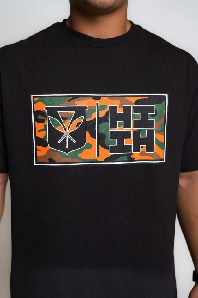 SIMPLE CAMO ORANGE T-SHIRT Shirts Hawaii's Finest 