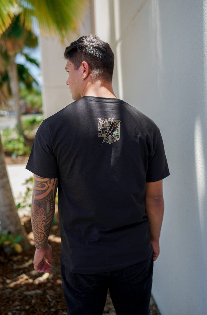 SPLIT CAMO BOMB WOODLAND T-SHIRT Shirts Hawaii's Finest 