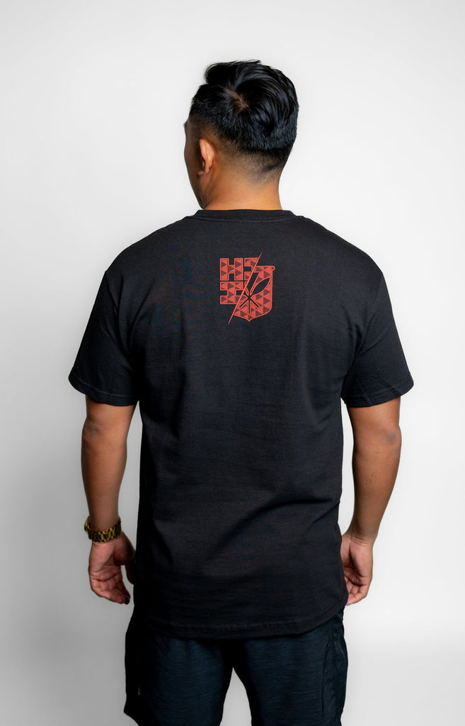 SPLIT PUFF TRIANGLES RED T-SHIRT Shirts Hawaii's Finest 