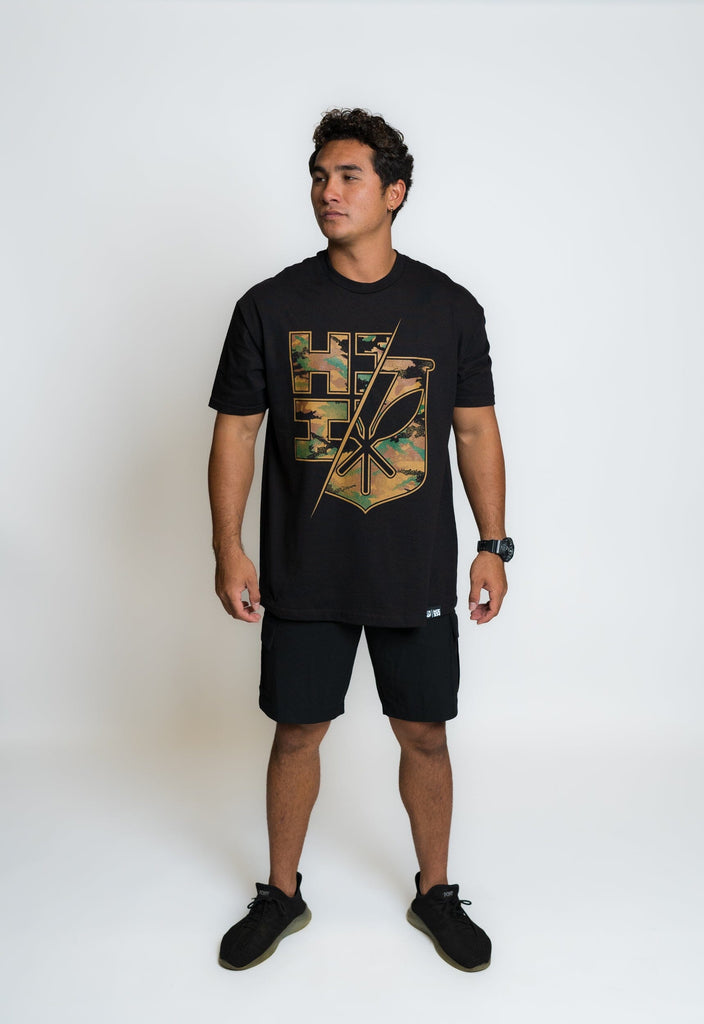 SPLIT SAND CAMO WOODLAND T-SHIRT Shirts Hawaii's Finest 