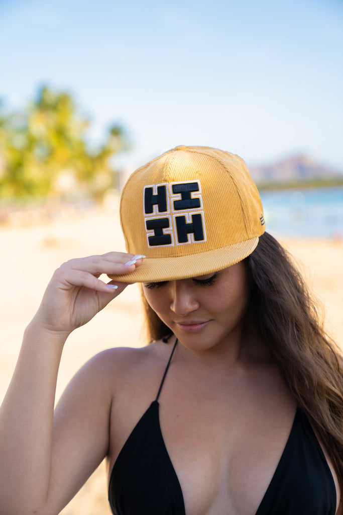 TAN HIFI LOGO CORDUROY HAT Hat Hawaii's Finest 