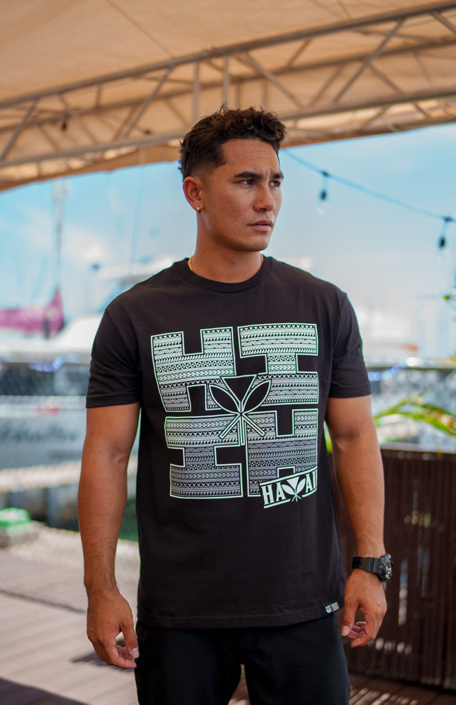 TRI TRIBAL LOGO GRAYS T-SHIRT Shirts Hawaii's Finest 