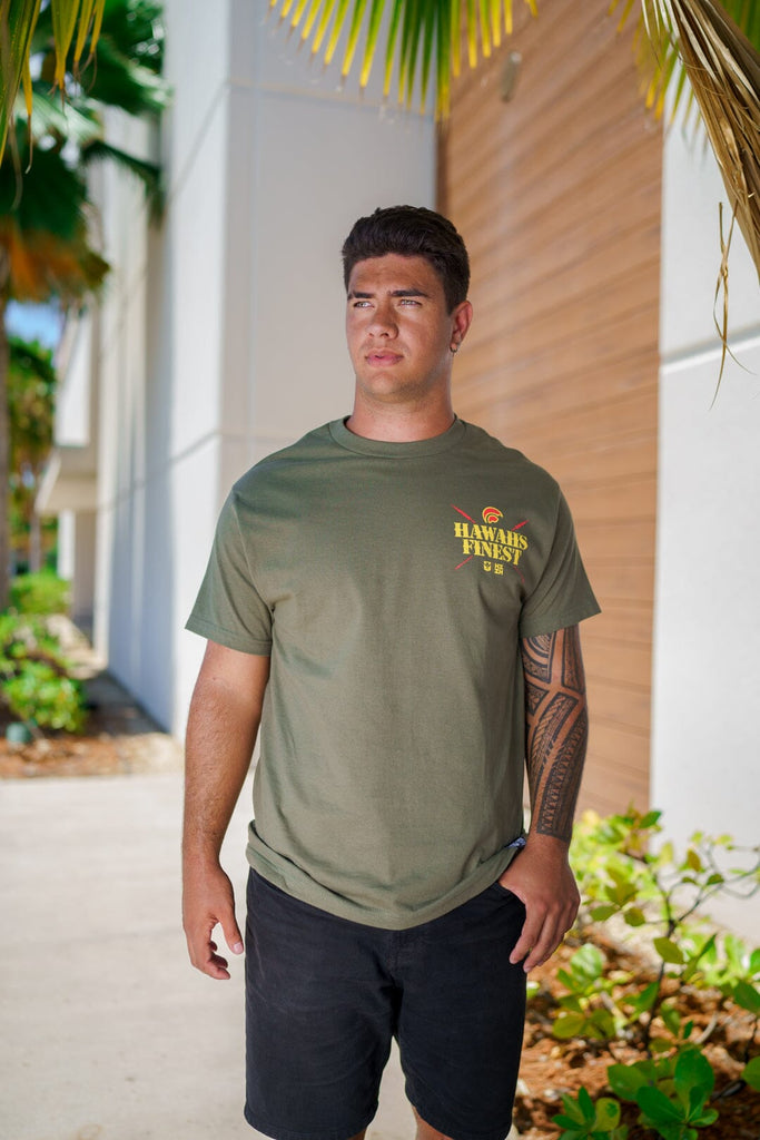 WAR MILITARY T-SHIRT Shirts Hawaii's Finest MEDIUM 