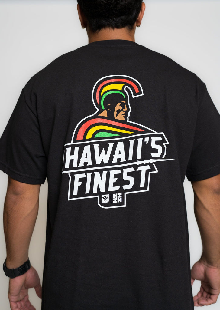 WARRIOR BLACK T-SHIRT Shirts Hawaii's Finest 