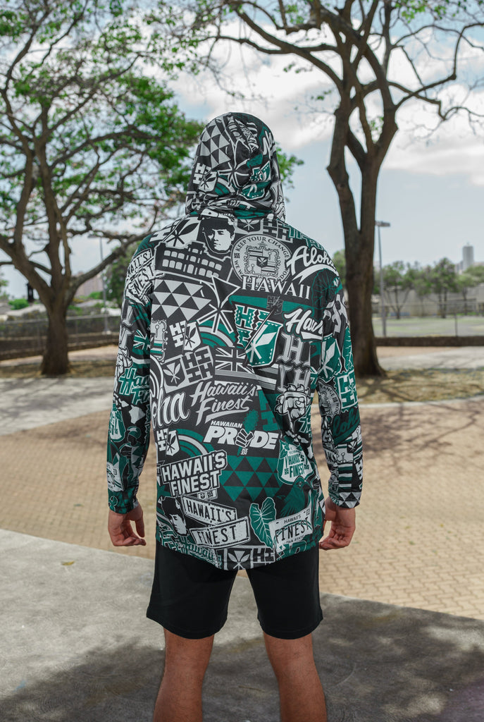 WARRIOR STICKERBOMB DRI-FIT LONGSLEEVE Jacket Hawaii's Finest 