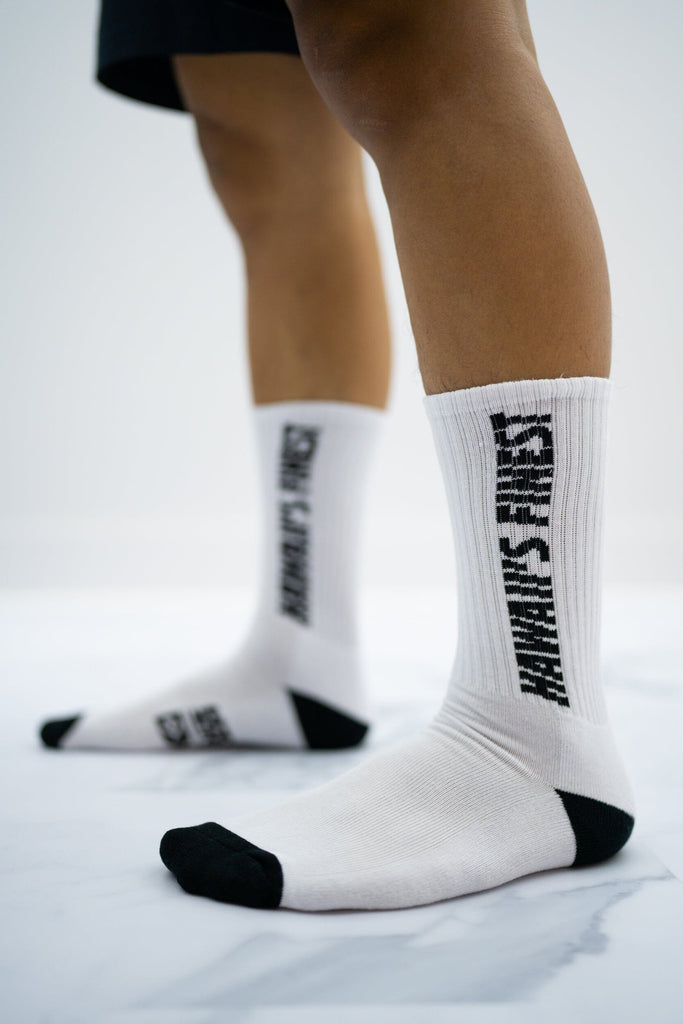 WHITE & BLACK FINEST SOCKS Socks Hawaii's Finest 