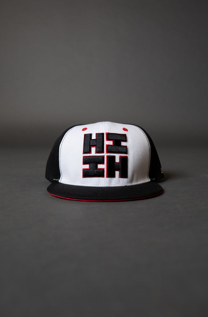 WHITE, BLACK, & RED HIFI LOGO HAT Hat Hawaii's Finest 