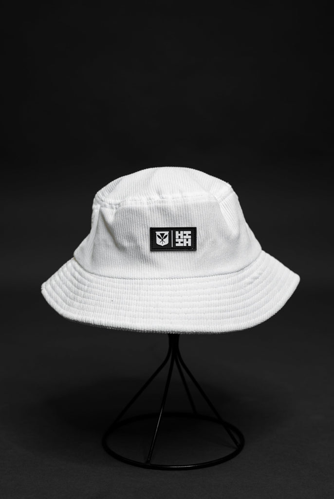 WHITE CORDUROY BUCKET HAT Hat Hawaii's Finest 