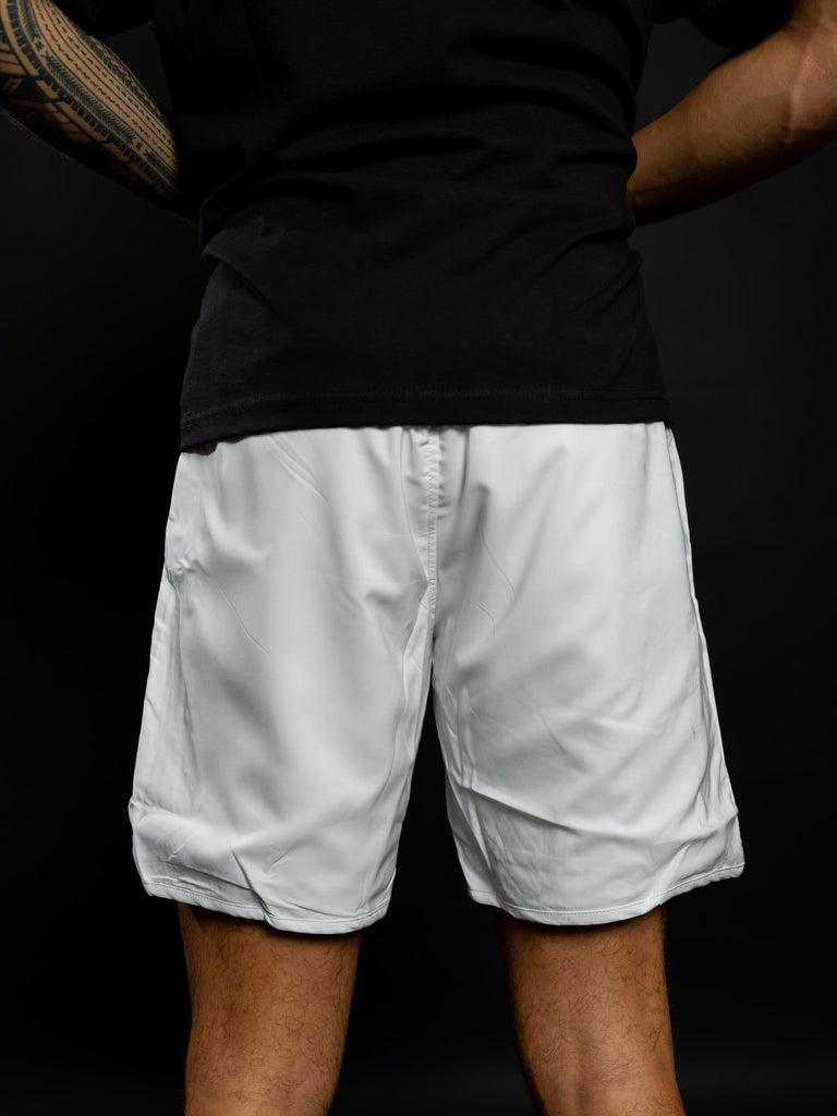 WHITE SIMPLE PERFORMANCE SHORTS Shorts Hawaii's Finest 