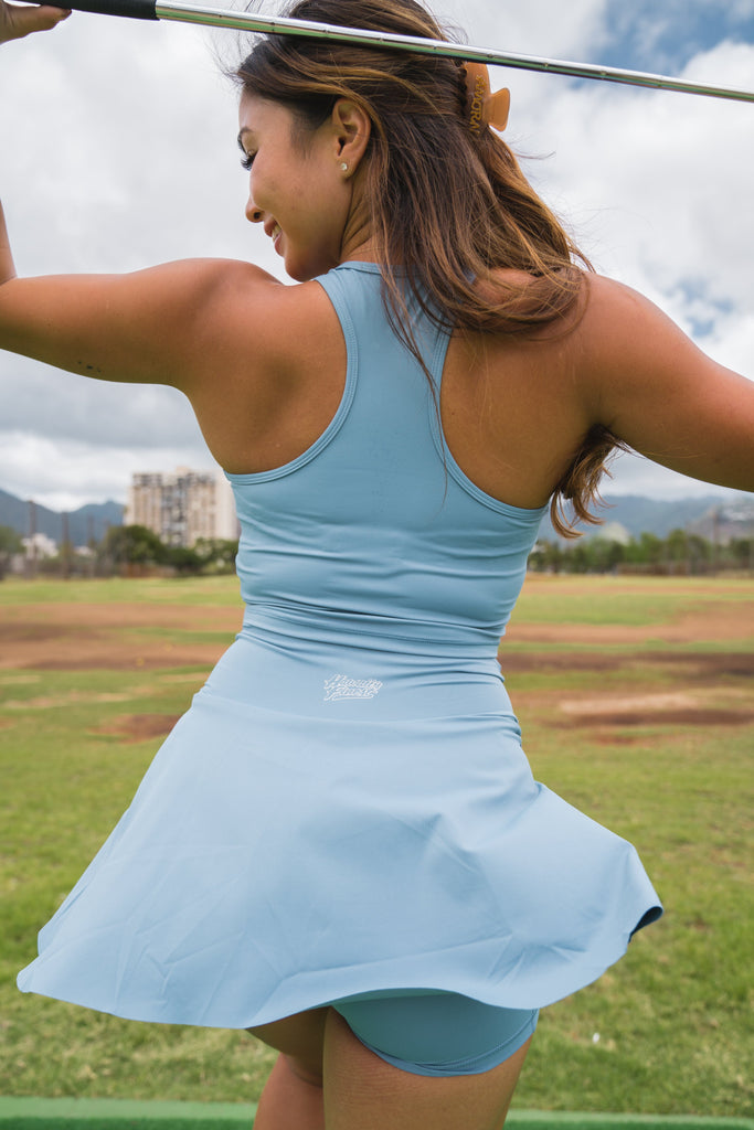 WOMEN'S BLUE SWEETHEART TANK Activewear Hawaii's Finest SMALL 