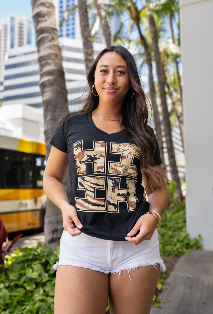 WOMEN'S CAMOLLAGE DESERT TOP Shirts Hawaii's Finest 