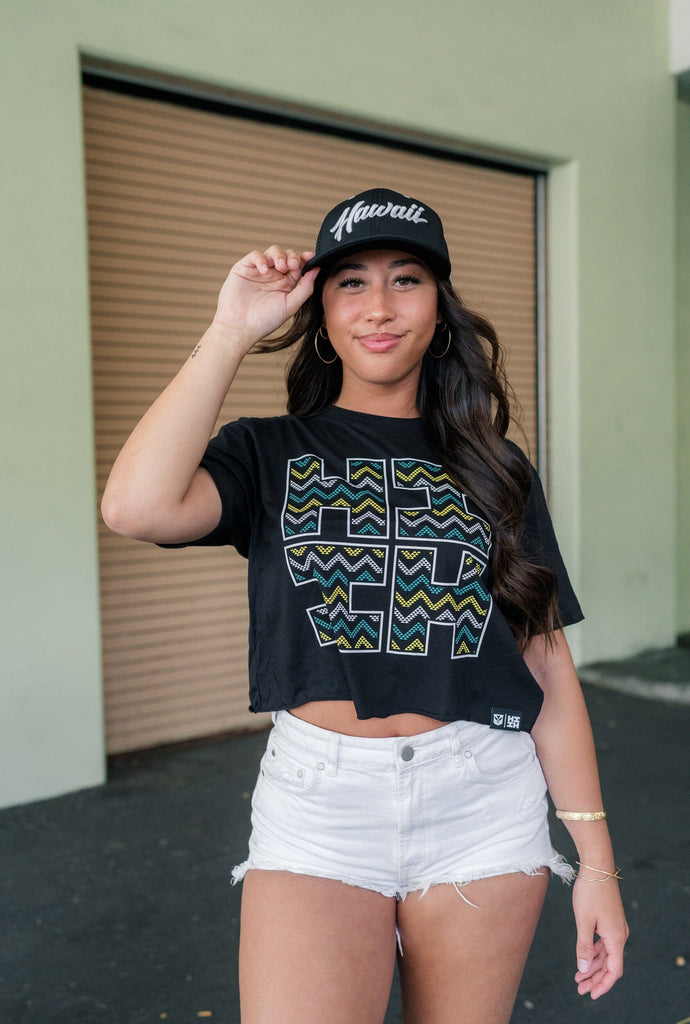 WOMEN'S CHEVRONS OCEAN TOP Shirts Hawaii's Finest 