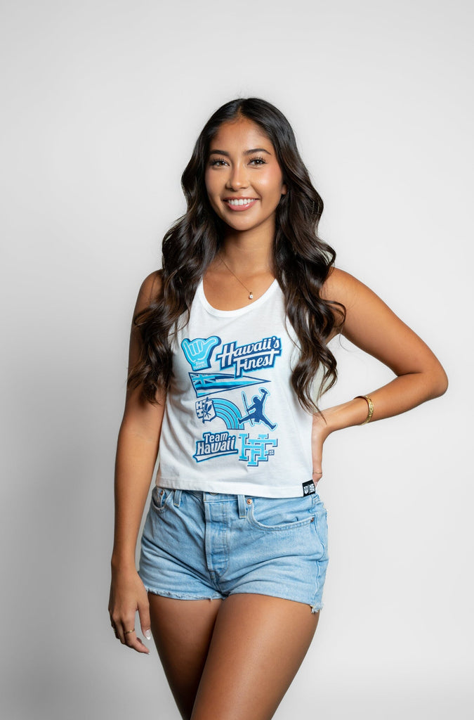 WOMEN'S SPORT SET CAROLINA TOP Shirts Hawaii's Finest SMALL 